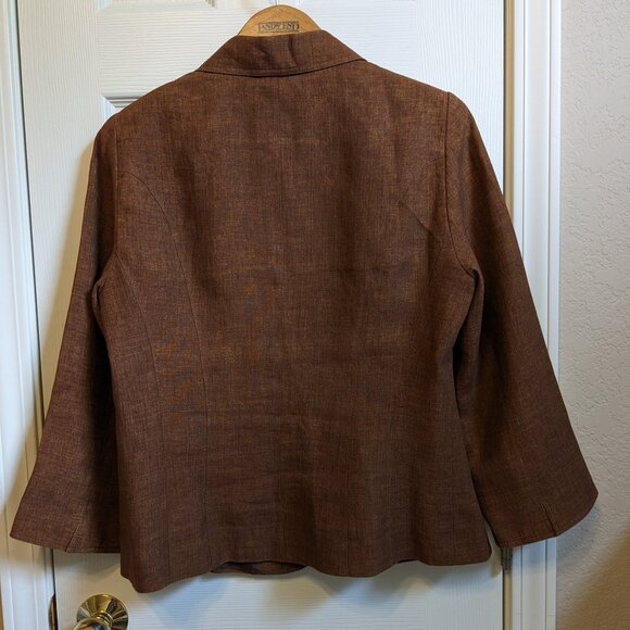 Lafayette 148 Designer Linen Pant Set - Jacket and Pants Size 12 - Picture 3 of 15